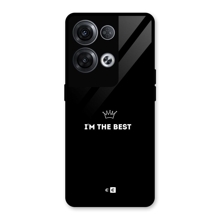 I Am The Best Glass Back Case for Oppo Reno8 Pro 5G
