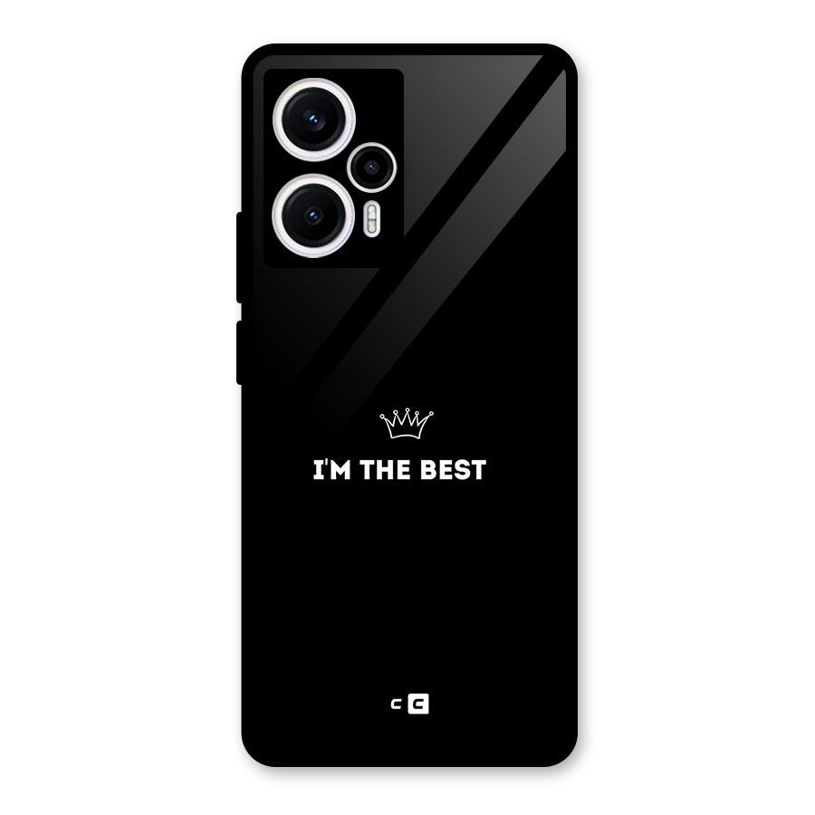 I Am The Best Glass Back Case for Poco F5