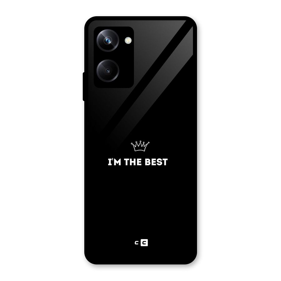 I Am The Best Glass Back Case for Realme 10 Pro