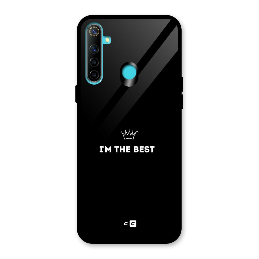 I Am The Best Glass Back Case for Realme 5i