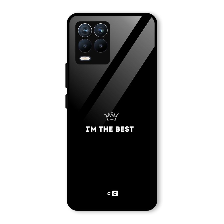 I Am The Best Glass Back Case for Realme 8 Pro