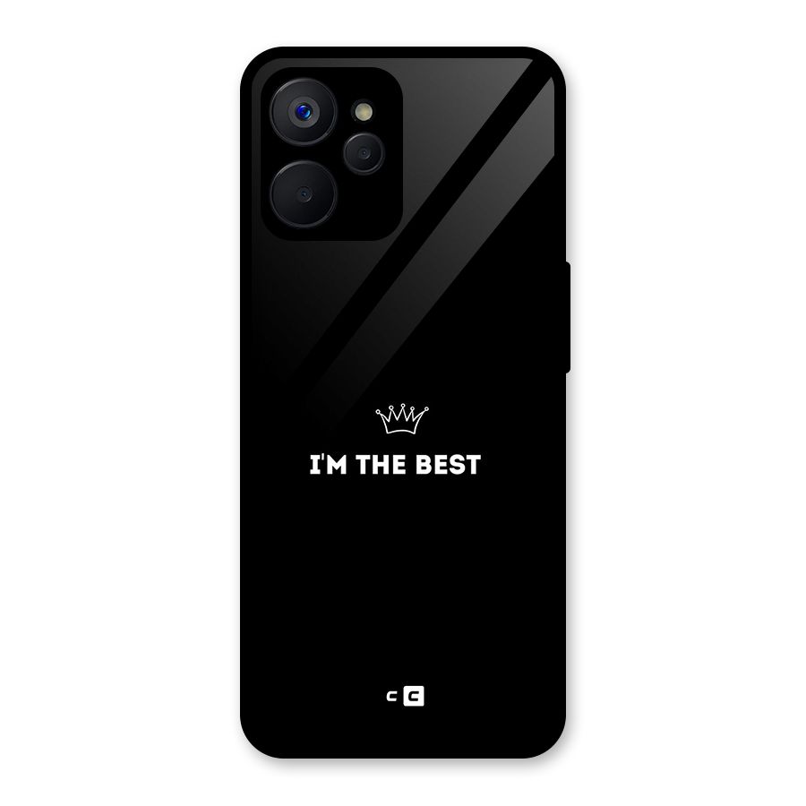 I Am The Best Glass Back Case for Realme 9i 5G