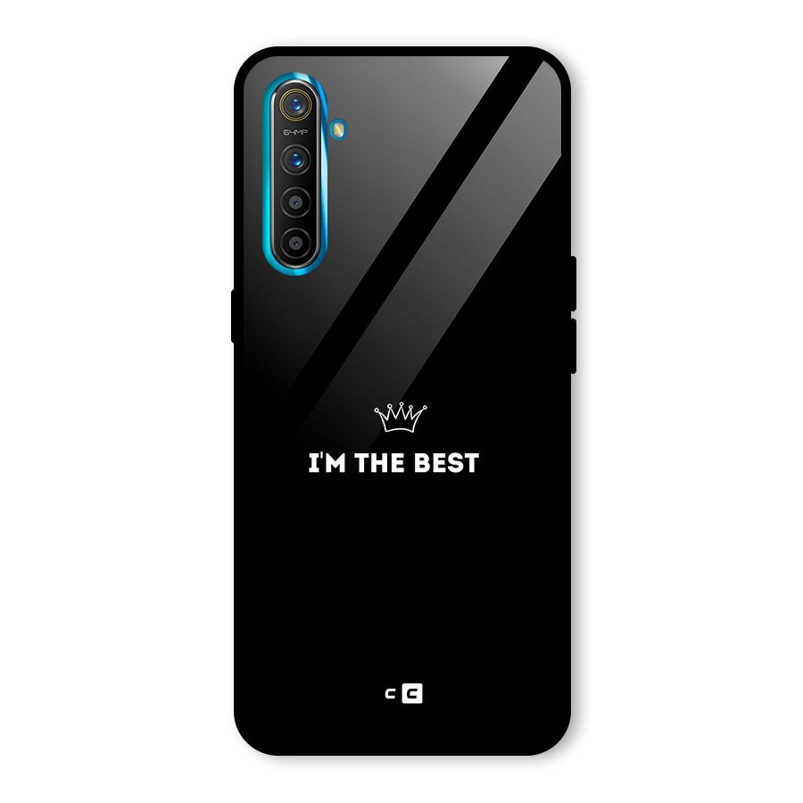 I Am The Best Glass Back Case for Realme XT