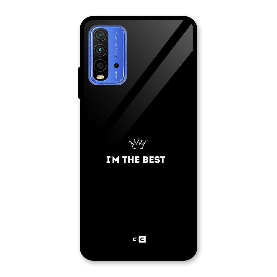 I Am The Best Glass Back Case for Redmi 9 Power