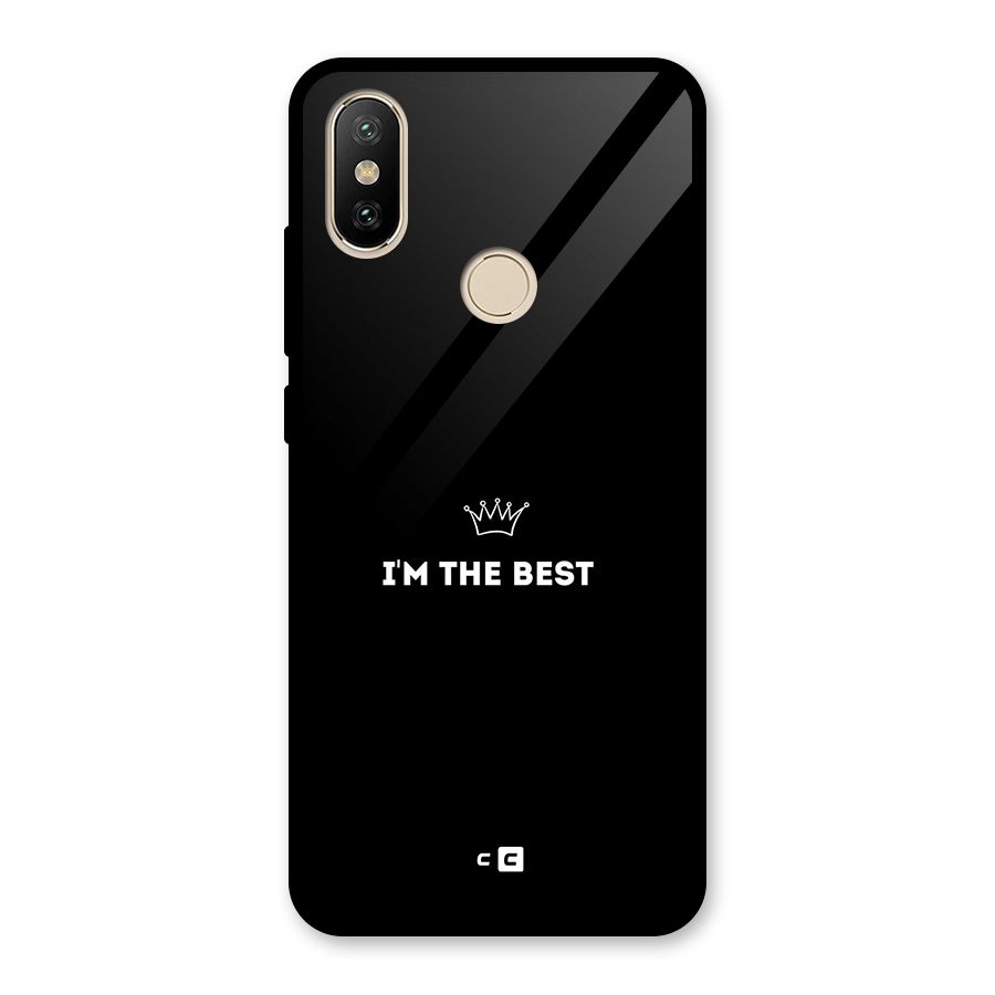 I Am The Best Glass Back Case for Redmi A2