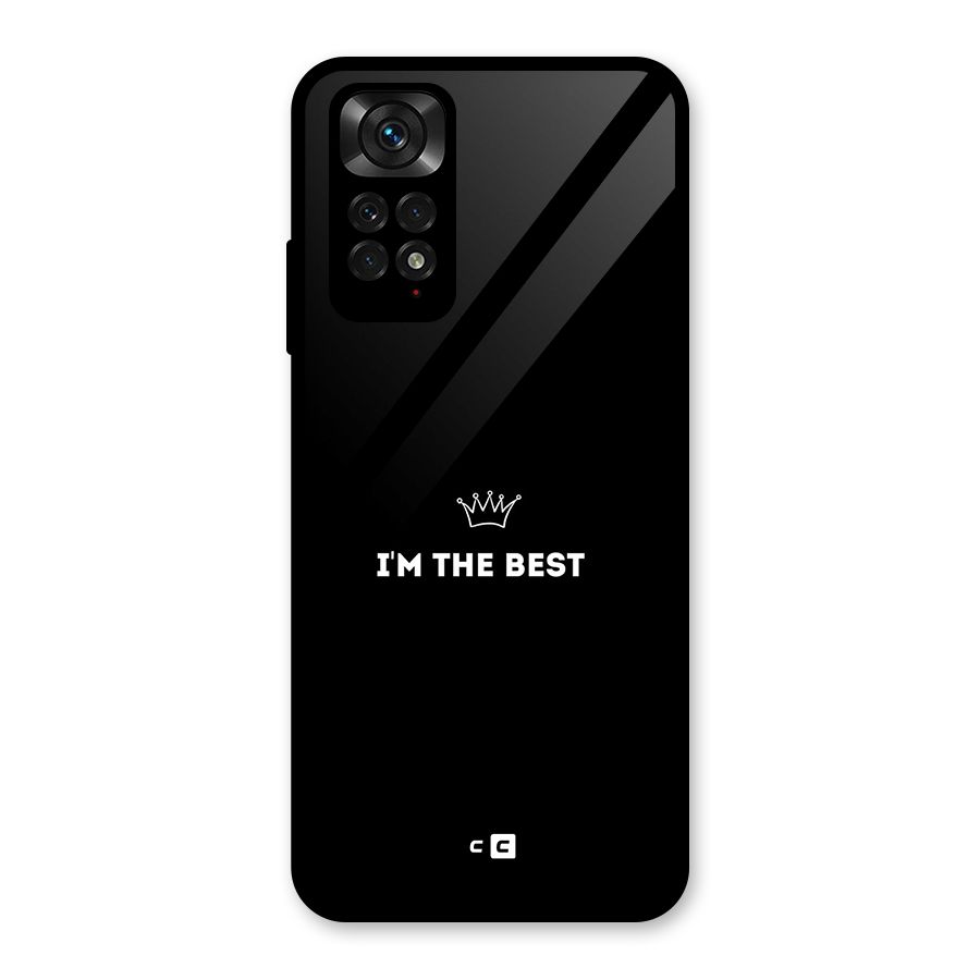 I Am The Best Glass Back Case for Redmi Note 11S