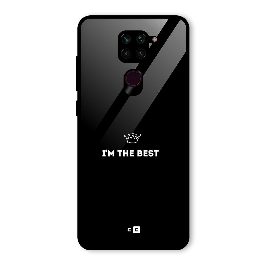 I Am The Best Glass Back Case for Redmi Note 9