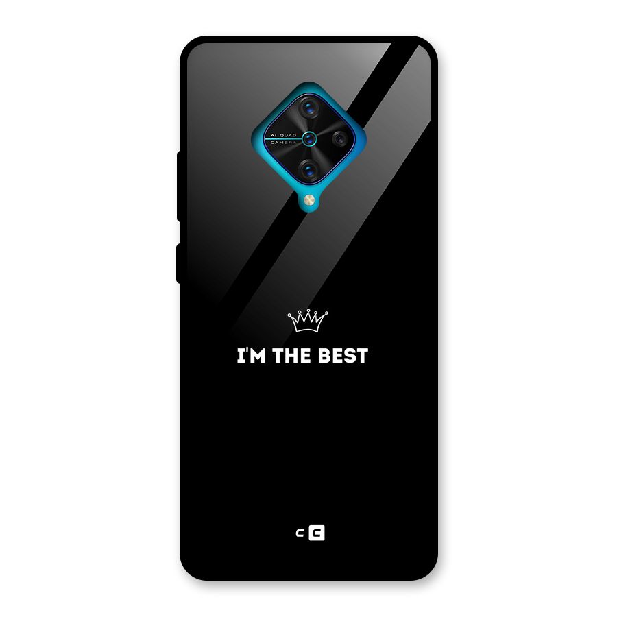I Am The Best Glass Back Case for Vivo S1 Pro