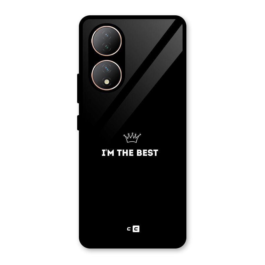 I Am The Best Glass Back Case for Vivo T2