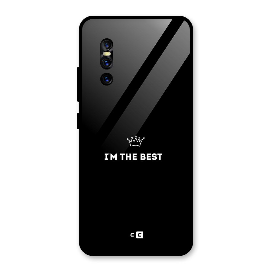 I Am The Best Glass Back Case for Vivo V15 Pro