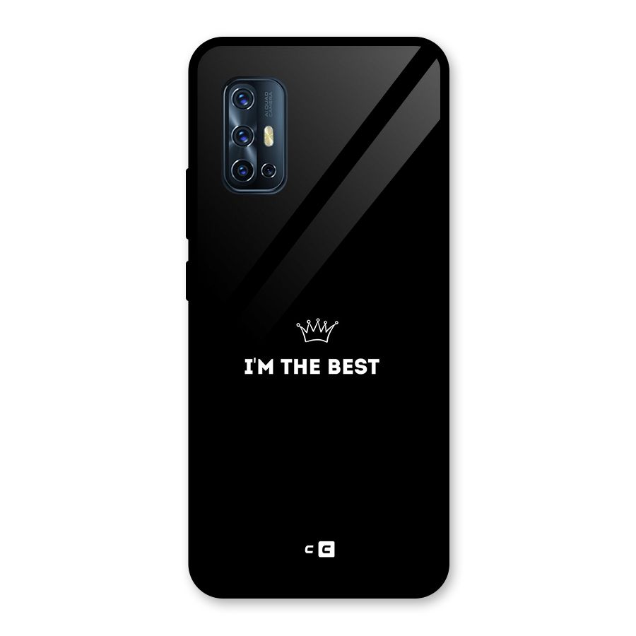 I Am The Best Glass Back Case for Vivo V17