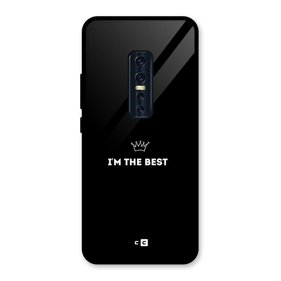 I Am The Best Glass Back Case for Vivo V17 Pro