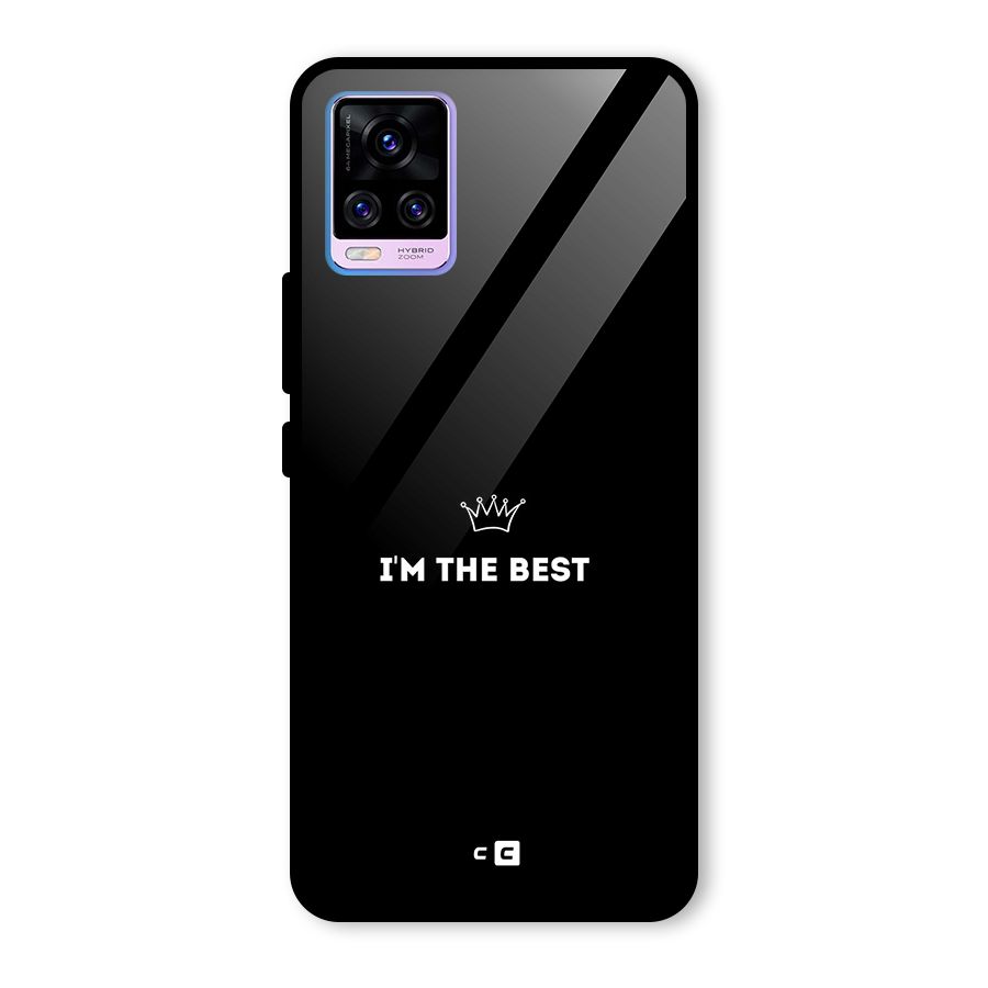 I Am The Best Glass Back Case for Vivo V20 Pro