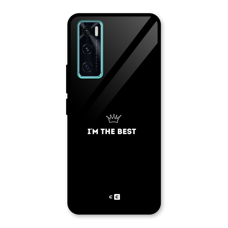 I Am The Best Glass Back Case for Vivo V20 SE