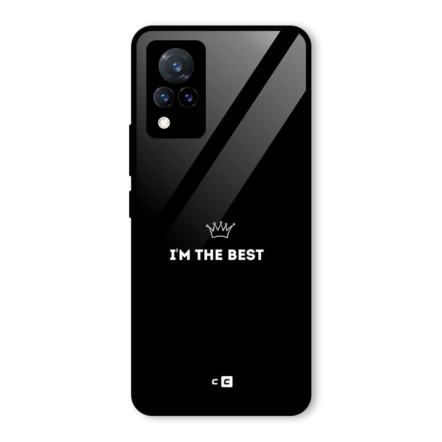 I Am The Best Glass Back Case for Vivo V21 5G