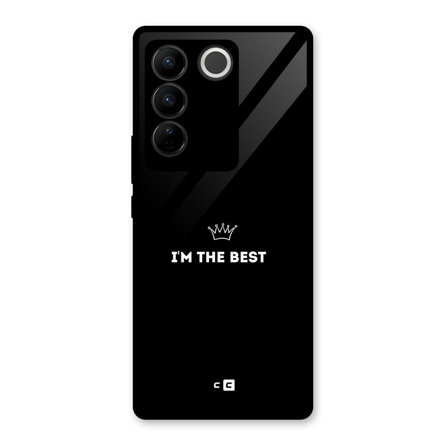 I Am The Best Glass Back Case for Vivo V27 Pro