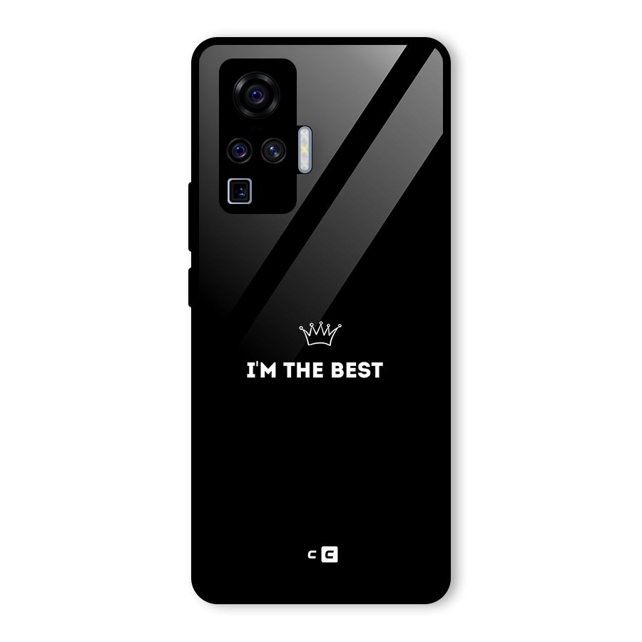 I Am The Best Glass Back Case for Vivo X50 Pro