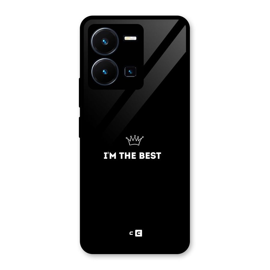 I Am The Best Glass Back Case for Vivo Y35