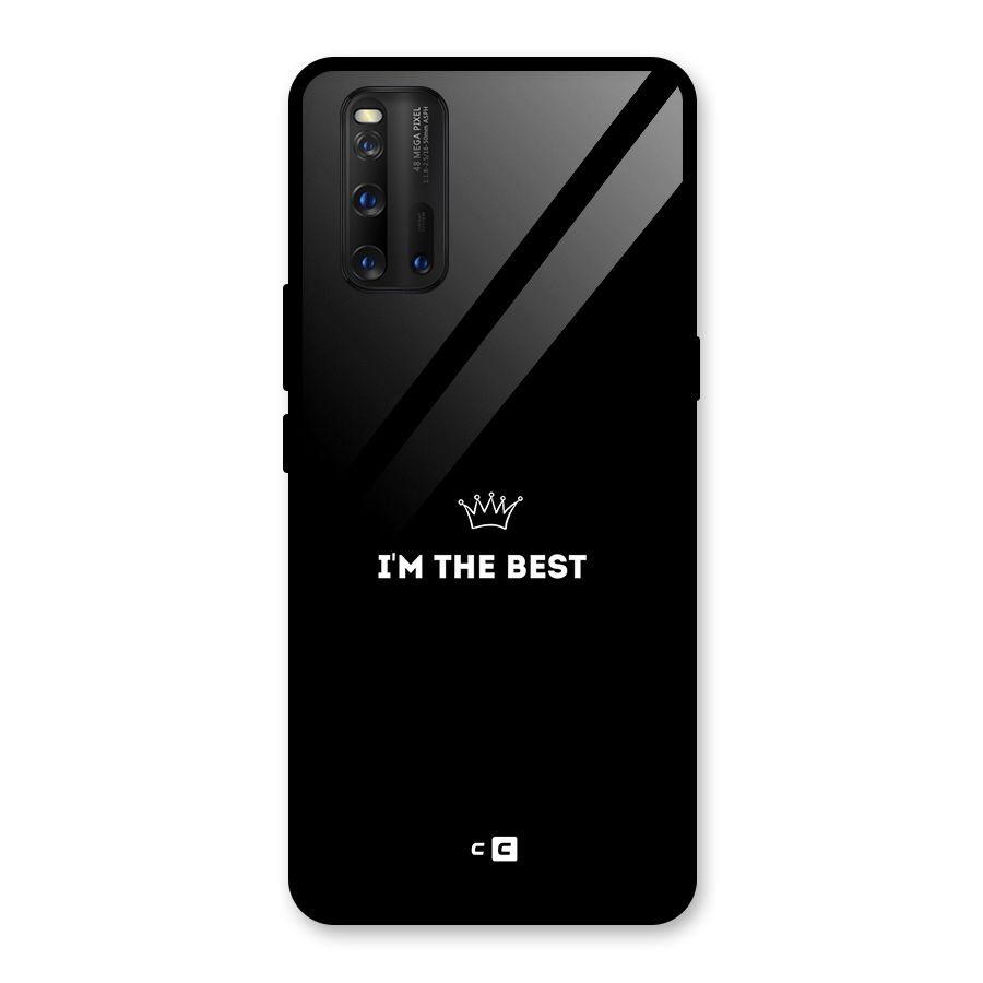 I Am The Best Glass Back Case for Vivo iQOO 3