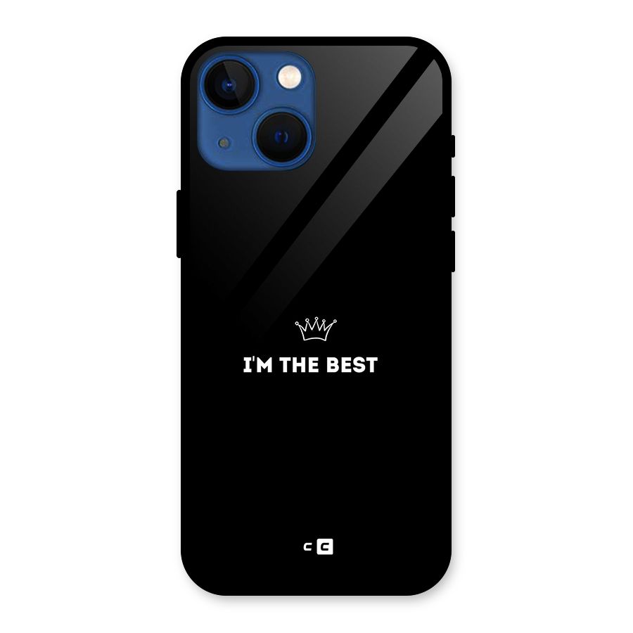 I Am The Best Glass Back Case for iPhone 13 Mini