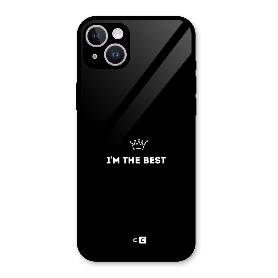 I Am The Best Glass Back Case for iPhone 14 Plus