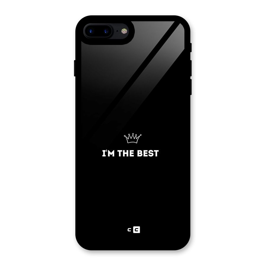 I Am The Best Glass Back Case for iPhone 7 Plus