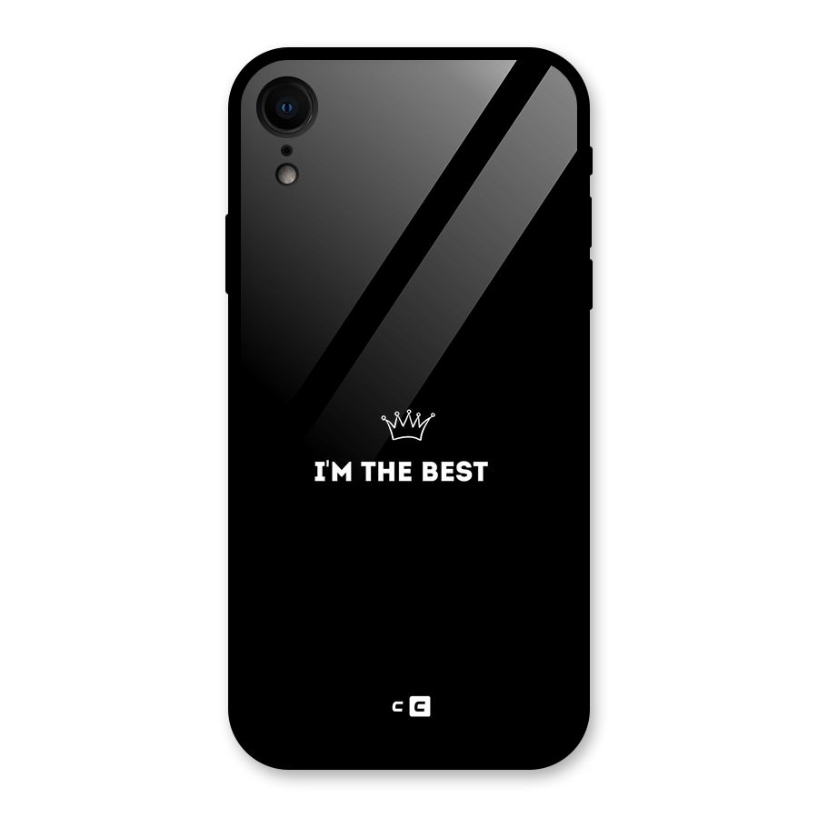 I Am The Best Glass Back Case for iPhone XR