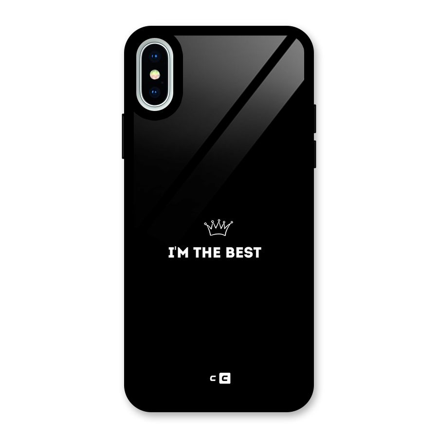 I Am The Best Glass Back Case for iPhone XS