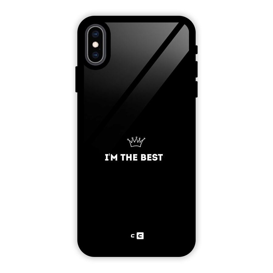 I Am The Best Glass Back Case for iPhone XS Max