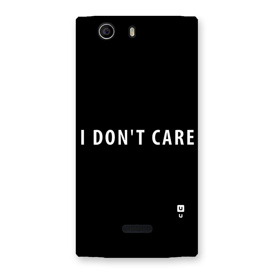 I Dont Care Typography Back Case for Canvas Nitro 2 E311