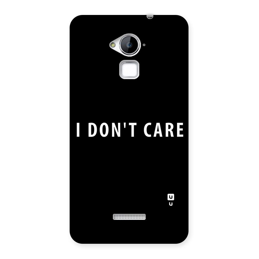 I Dont Care Typography Back Case for Coolpad Note 3