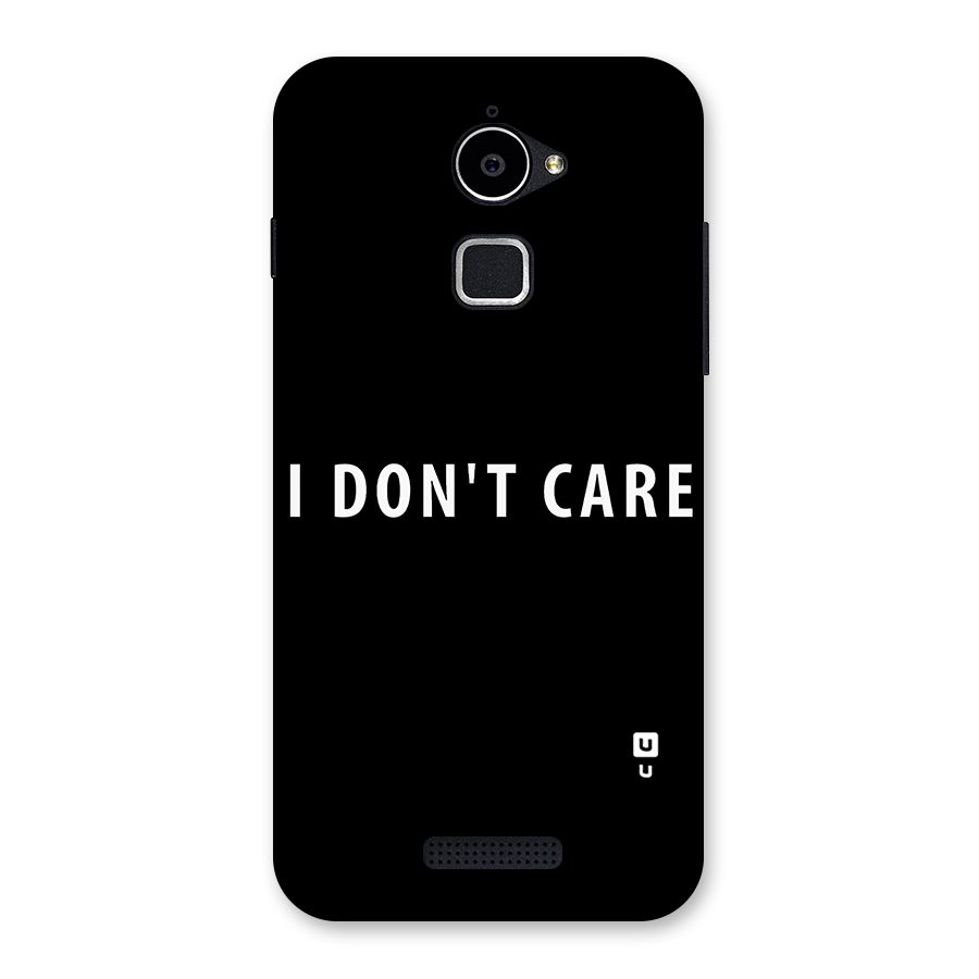 I Dont Care Typography Back Case for Coolpad Note 3 Lite