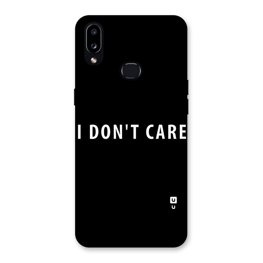 I Dont Care Typography Back Case for Galaxy A10s