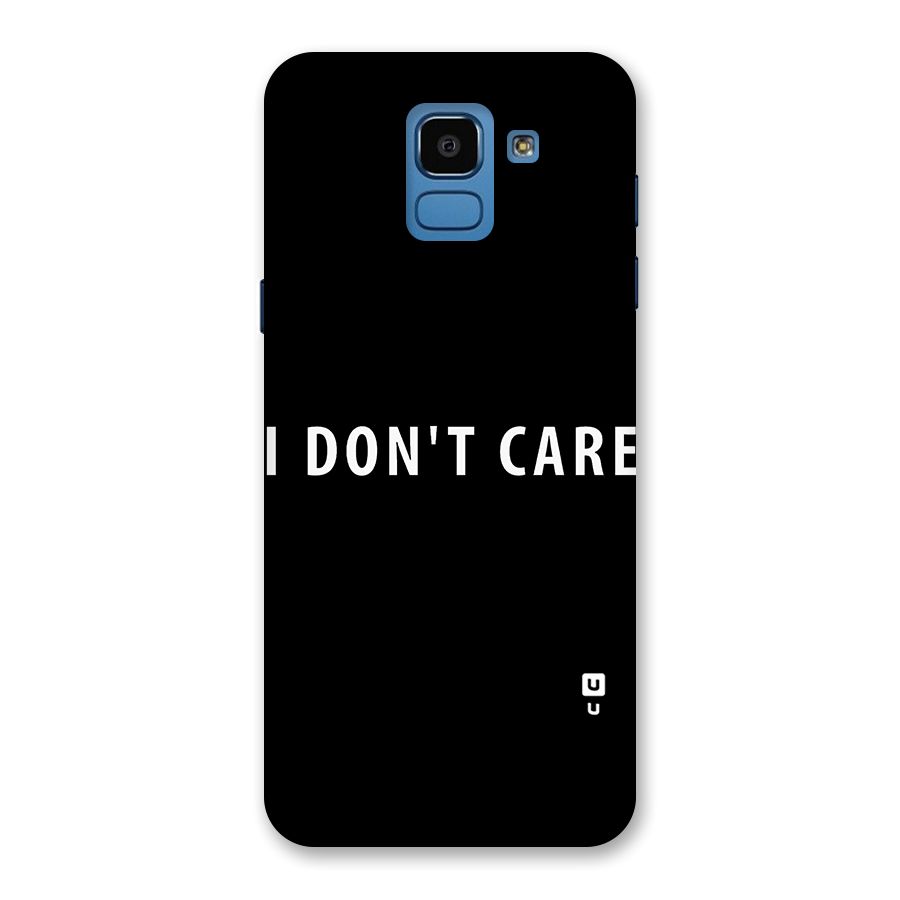 I Dont Care Typography Back Case for Galaxy On6