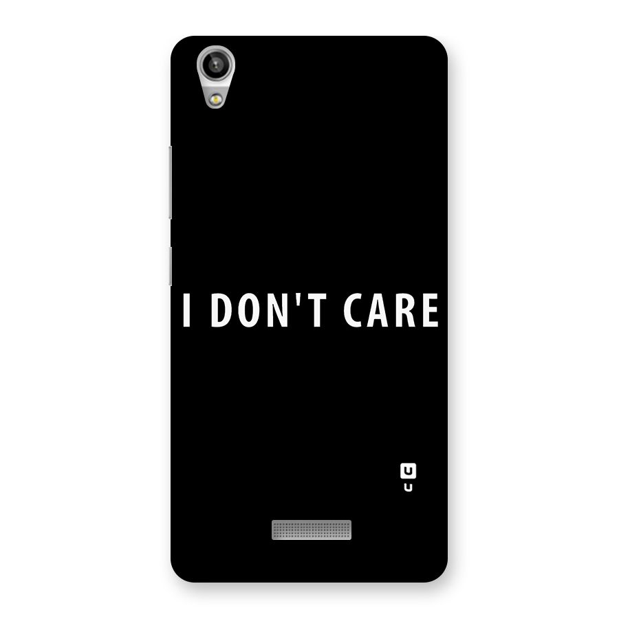 I Dont Care Typography Back Case for Lava-Pixel-V1