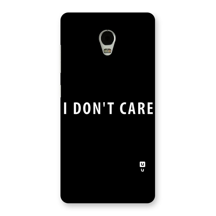 I Dont Care Typography Back Case for Lenovo Vibe P1