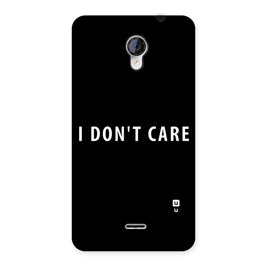 I Dont Care Typography Back Case for Micromax Unite 2 A106
