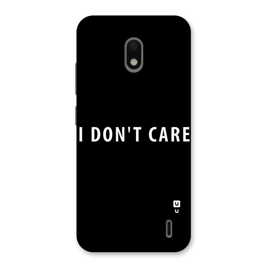 I Dont Care Typography Back Case for Nokia 2.2
