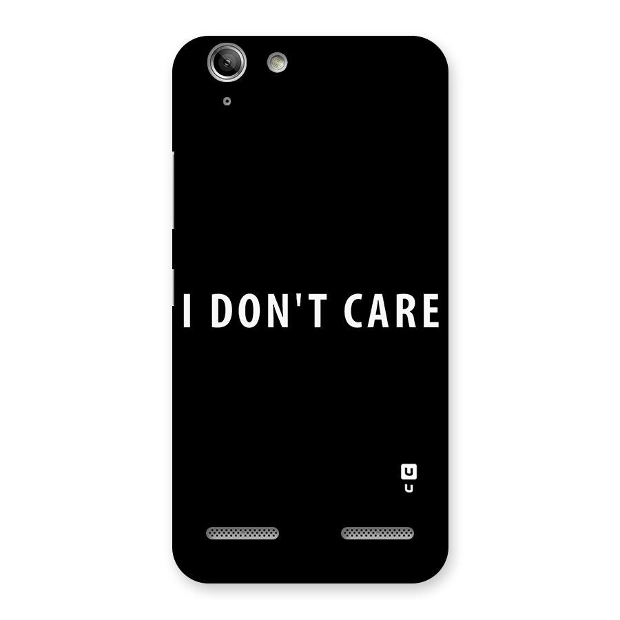 I Dont Care Typography Back Case for Vibe K5
