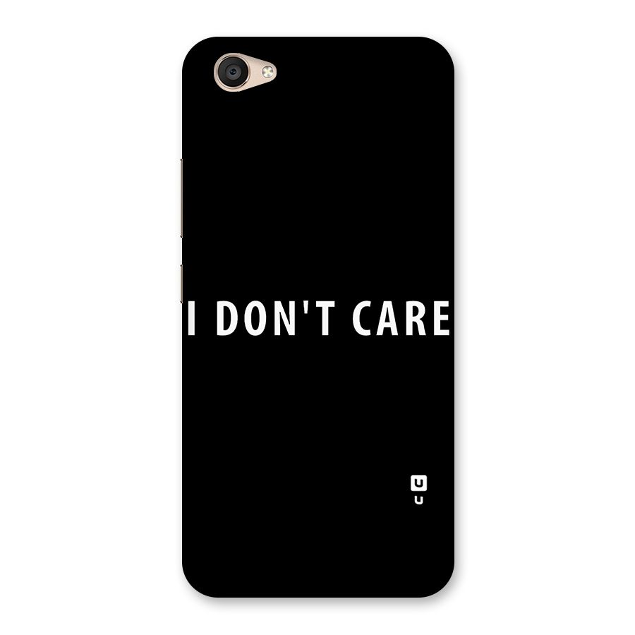 I Dont Care Typography Back Case for Vivo V5 Plus