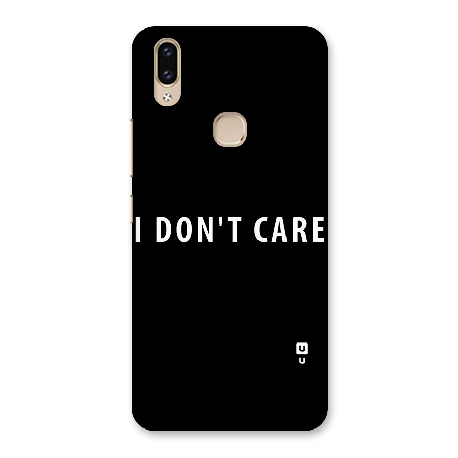 I Dont Care Typography Back Case for Vivo V9 Youth