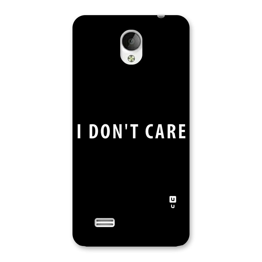 I Dont Care Typography Back Case for Vivo Y21