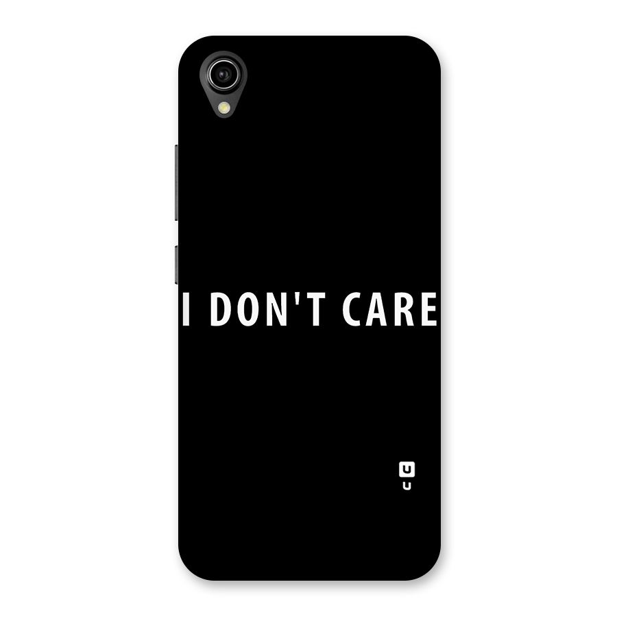 I Dont Care Typography Back Case for Vivo Y90