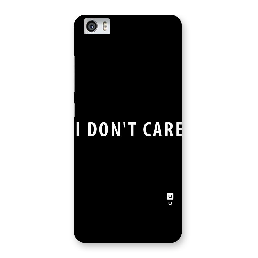 I Dont Care Typography Back Case for Xiaomi Redmi Mi5
