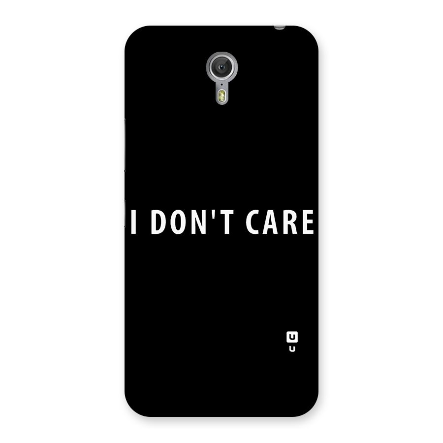 I Dont Care Typography Back Case for Zuk Z1
