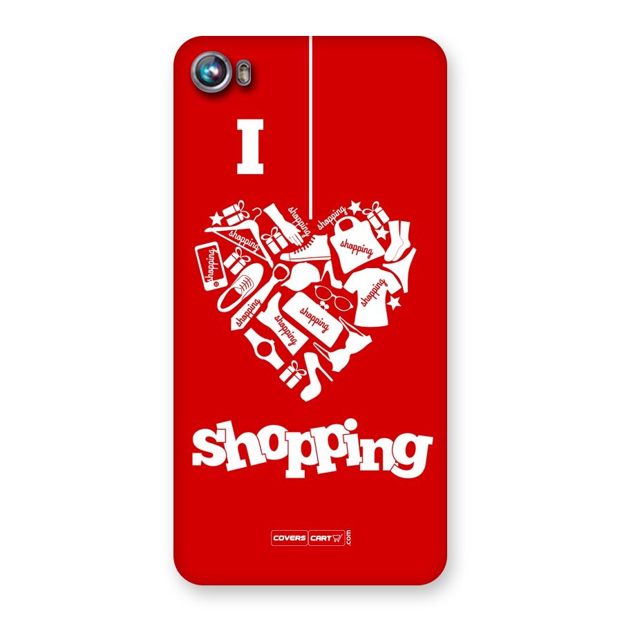 I Love Shopping Back Case for Micromax Canvas Fire 4 A107