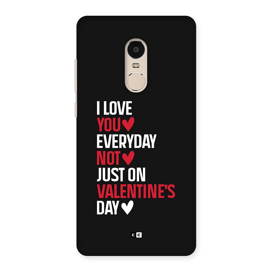 I Love You Everyday Back Case for Redmi Note 4