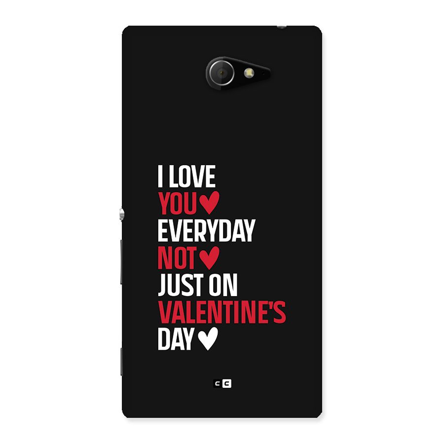I Love You Everyday Back Case for Xperia M2