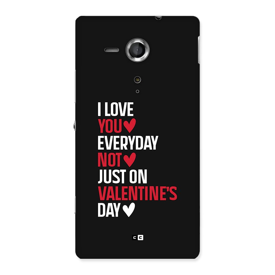 I Love You Everyday Back Case for Xperia Sp