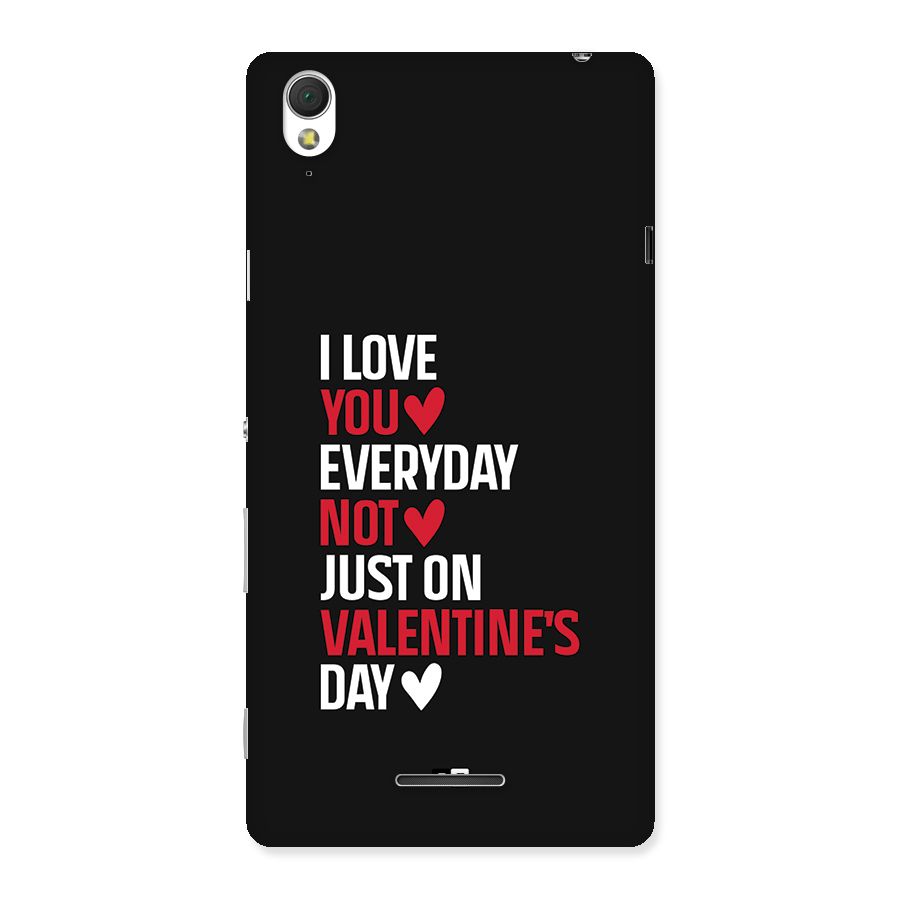 I Love You Everyday Back Case for Xperia T3